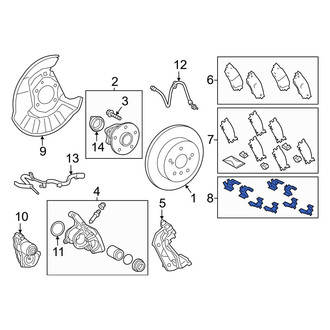 Lexus OE - Rear Disc Brake Pad Set