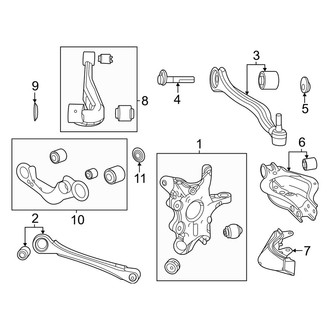 Lexus OE - Rear Suspension - Suspension Components (AWD)
