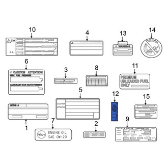 Lexus OE - Air Bag Information Label