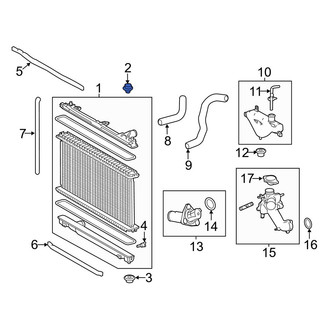 Lexus OE - Upper Radiator Insulator