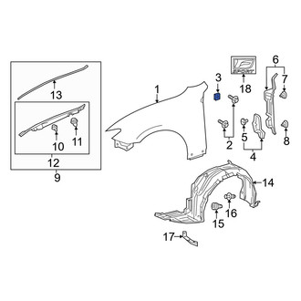 Lexus OE - Fender Seal