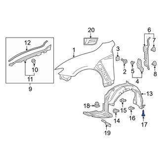 Lexus OE - Rocker Panel Molding Clip