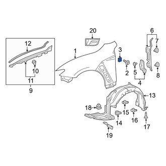 Lexus OE - Fender Seal