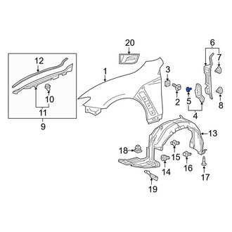 Lexus OE - Fender Clip