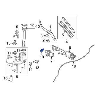 Lexus OE - Front Windshield Washer Nozzle