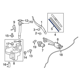 Lexus OE - Left Wiper Blade Refill
