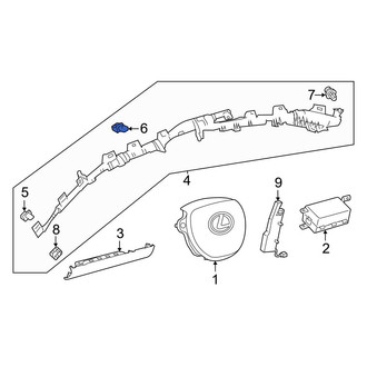 Lexus OE - Curtain Air Bag Clip