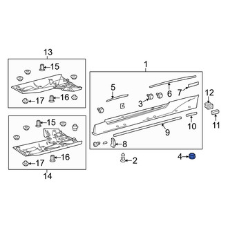 Lexus OE - Upper Rocker Panel Molding Clip