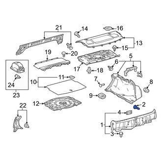 Lexus OE - Deck Lid Trim Clip