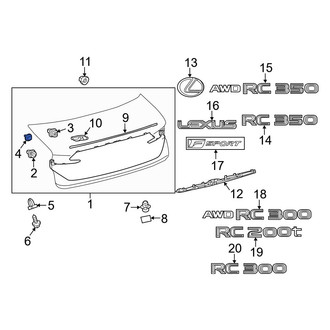 Lexus OE - Tail Light Clip