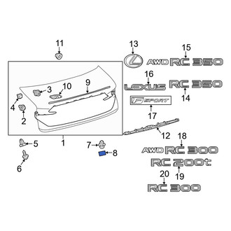 Lexus OE - Liftgate Insulator
