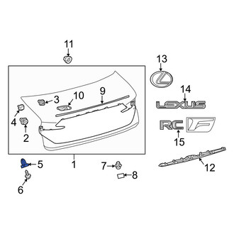 Lexus OE - Deck Lid Finish Panel Grommet