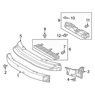 Lexus OE - Front Bumper & Grille - Bumper & Components (Mount Components)