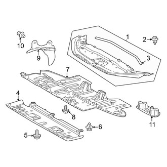 Lexus OE - Radiator Support - Splash Shields