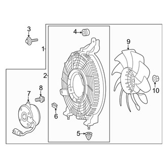 Lexus OE - Air Conditioner & Heater - Condenser Fan
