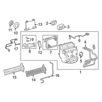 Lexus OE - Air Conditioner & Heater - Evaporator & Heater Components