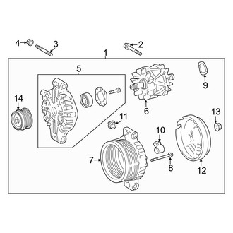 Lexus OE - Electrical - Alternator (240 Amp), (Overtrail / Overtrail+)