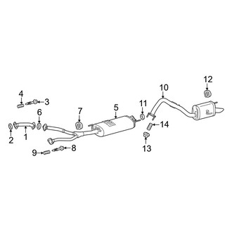 Lexus OE - Exhaust System - Exhaust Components (Muffler & Pipes)
