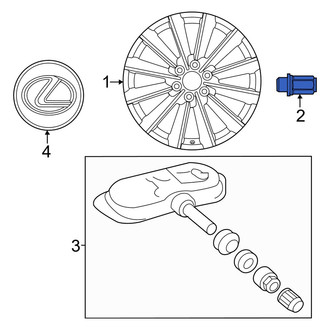 Lexus OE - Wheel Lug Nut