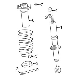 Lexus OE - Front Suspension - Struts & Components (With Adaptive Suspension), (Luxury+ / Overtrail / Overtrail+)