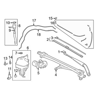 Lexus OE - Windshield - Wiper & Washer Components (W/O Headlamp Washer)