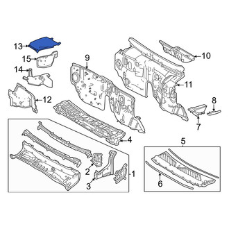Lexus OE - Front Left Upper Cowl Plenum Panel