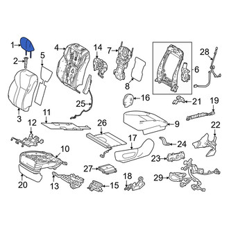 Lexus OE - Front Right Headrest