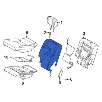 Lexus OE - Center Right Seat Back Cushion Cover