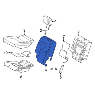 Lexus OE - Center Left Seat Back Cushion Cover