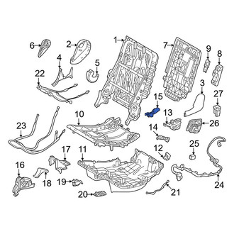 Lexus OE - Center Right Seat Belt Anchor Plate Cover