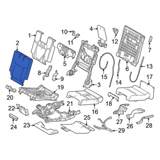 Lexus OE - Rear Right Seat Back Cushion Cover