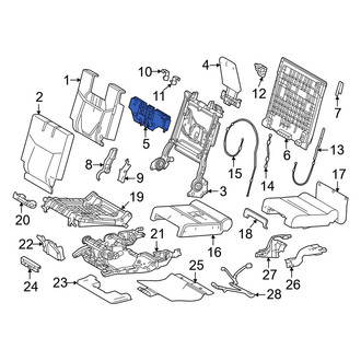 Lexus OE - Rear Left Headrest Cover