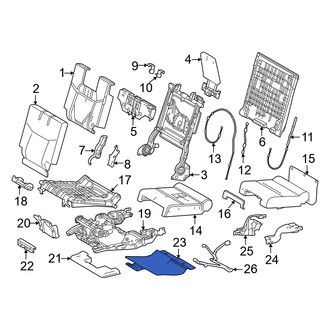 Lexus OE - Rear Lower Seat Frame Trim Panel