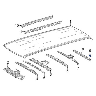Lexus OE - Rear Roof Panel Reinforcement