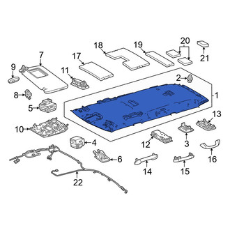 Lexus OE - Rear Roof Header Panel