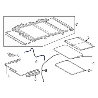 Lexus OE - Rear Left Sunroof Drain Hose