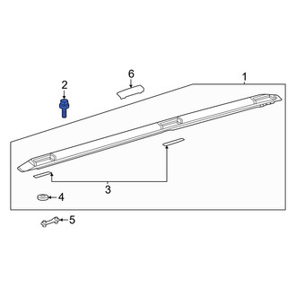 Lexus OE - Roof Luggage Carrier Side Rail Bolt