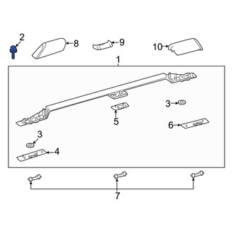 Lexus OE - Roof Luggage Carrier Side Rail Bolt