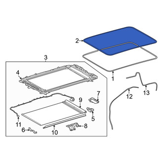 Lexus OE - Sunroof Molding