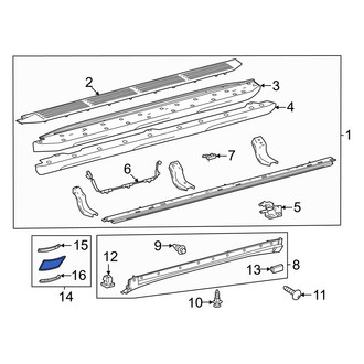 Lexus OE - Left Body A-Pillar Trim Panel