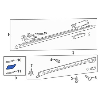 Lexus OE - Left Body A-Pillar Trim Panel