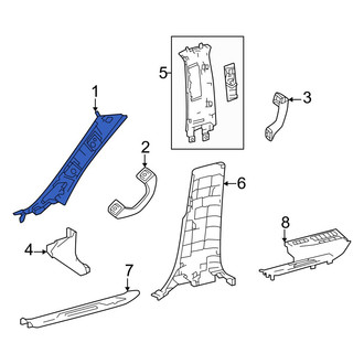 Lexus OE - Left Body A-Pillar Trim Panel