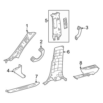 Lexus OE - Pillars, Rocker & Floor - Interior Trim