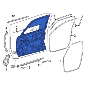 Lexus OE - Rear Left Door Shell