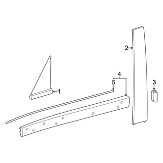 Lexus OE - Front Door - Exterior Trim