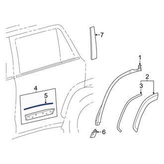 Lexus OE - Door Molding Seal