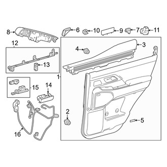 Lexus OE - Rear Door - Interior Trim