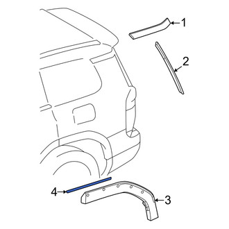 Lexus OE - Outer Wheel Arch Molding Seal