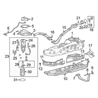 Lexus OE - Floor Pan Splash Shield Bracket