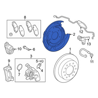 Lexus OE - Rear Right Brake Dust Shield